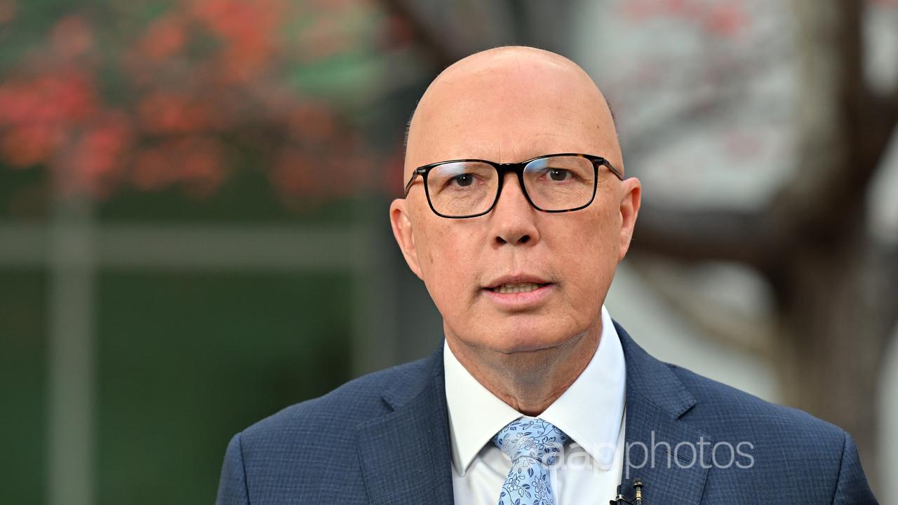 Leader of the Opposition Peter Dutton.