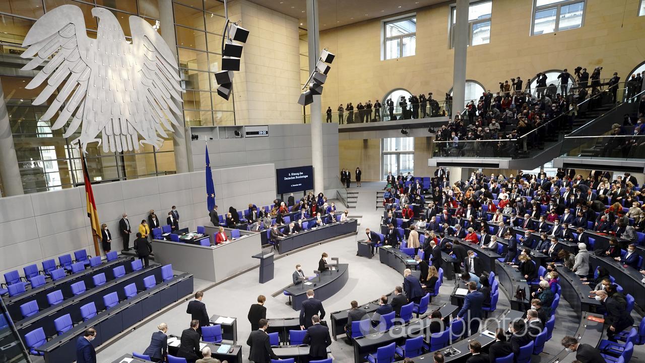 Barbel Bas opens the session at the German Parliament (Bundestag) 