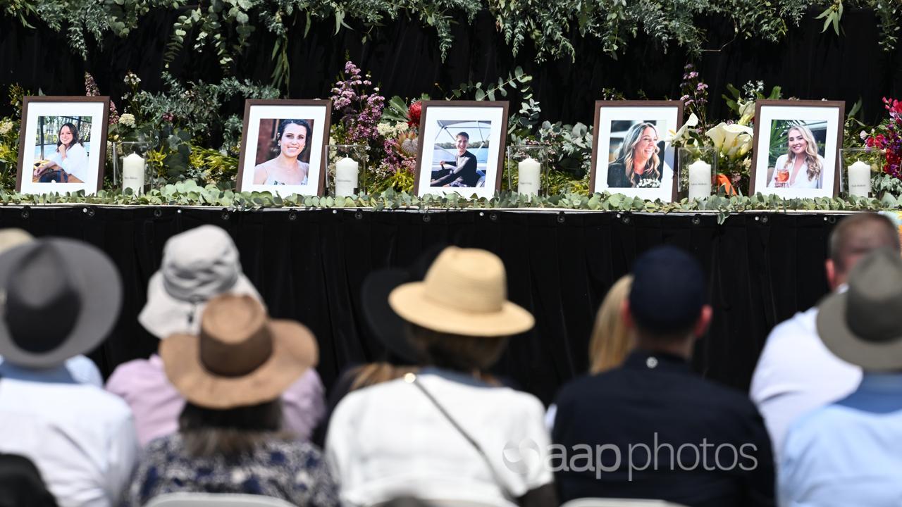 A memorial service for victims (file image)