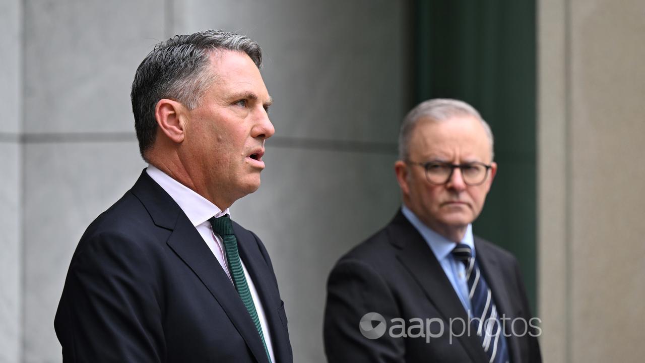 Defence Minister Richard Marles and Prime Minister Anthony Albanese