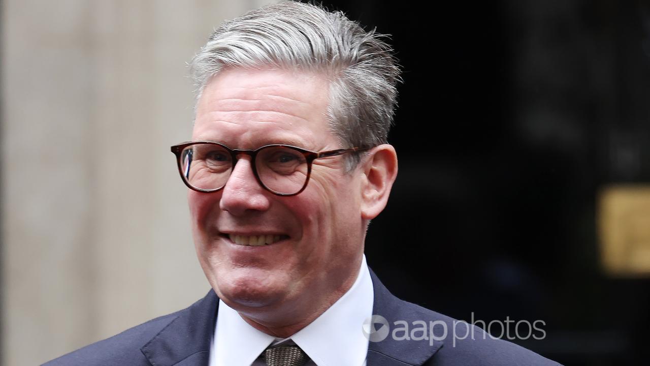 British PM Keir Starmer stands outside No.10 Downing Street