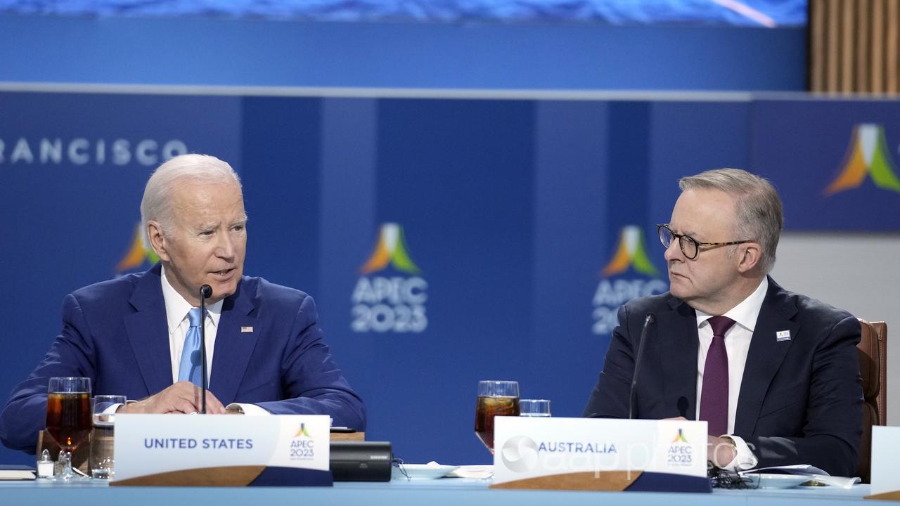 Joe Biden and Anthony Albanese.