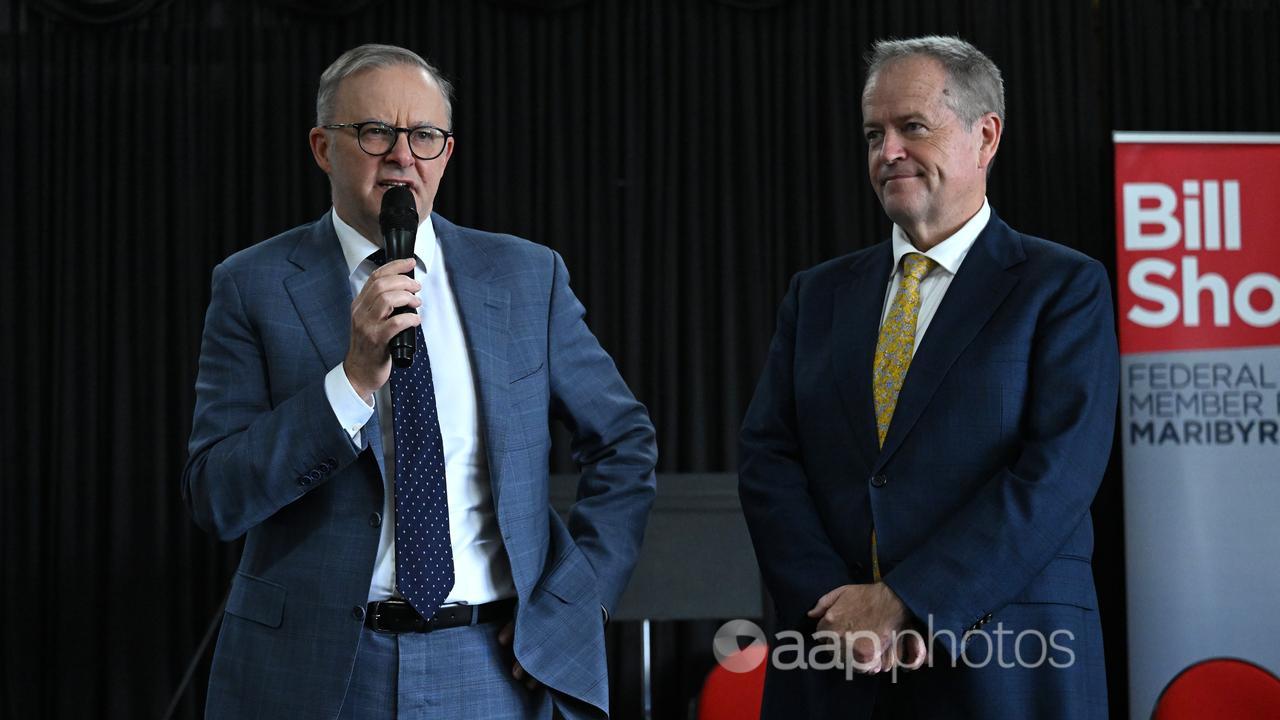 A file photo of Anthony Albanese and Bill Shorten 