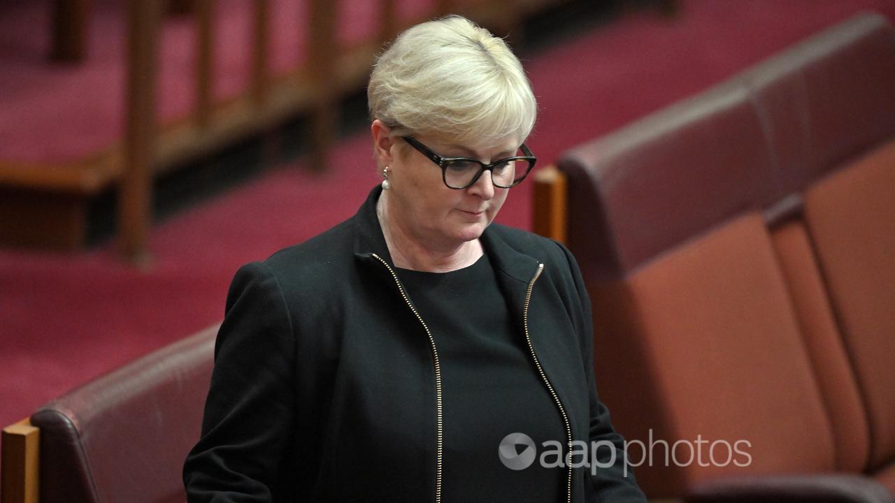 Liberal senator Linda Reynolds in the Senate chamber