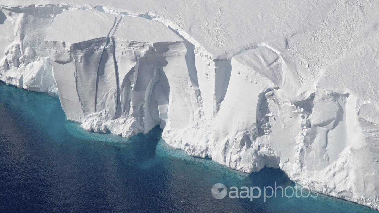 Ice shelf in Antarctica.