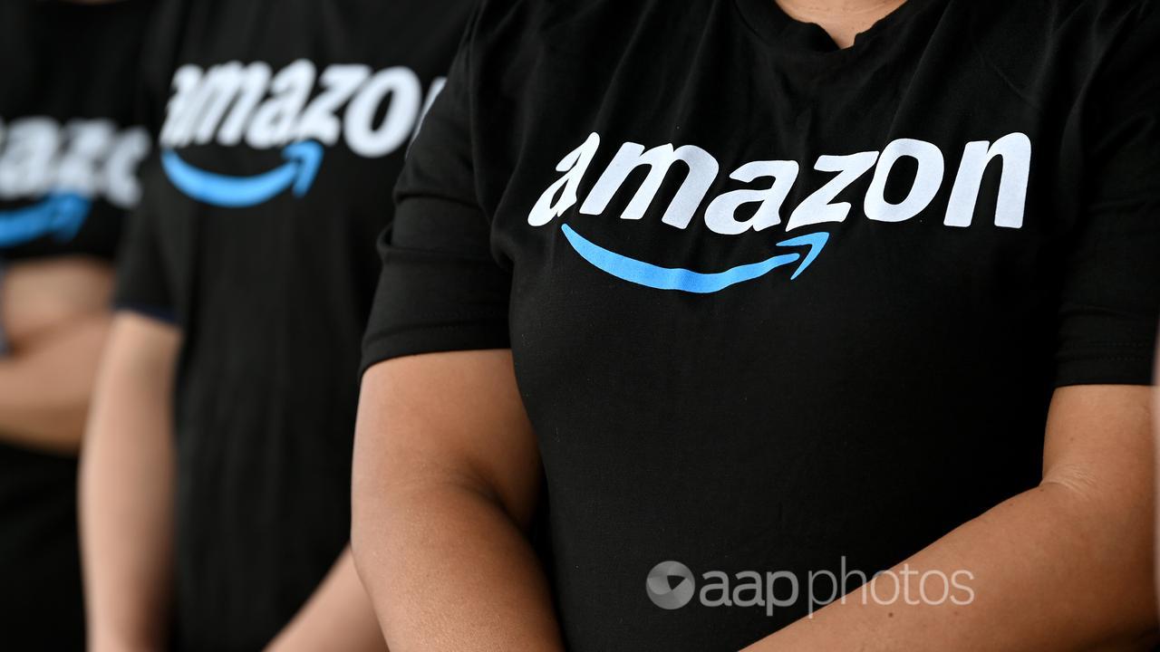 The Amazon logo on shirts (file image)