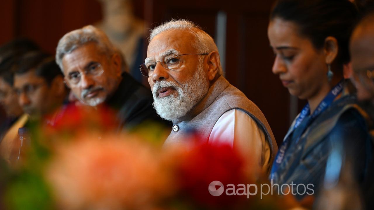 India’s Prime Minister Narendra Modi during a bilateral meeting