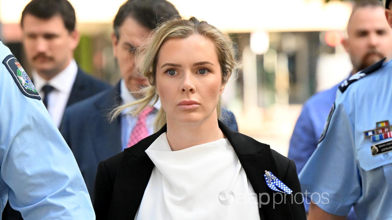 Senior Constable Stephanie Abbott (centre)