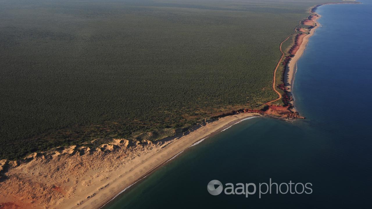 Aerial view of Kimberley coast (file image)