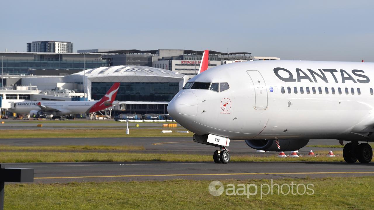 Planes at Sydney airport