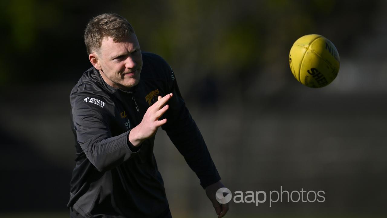 James Sicily at training