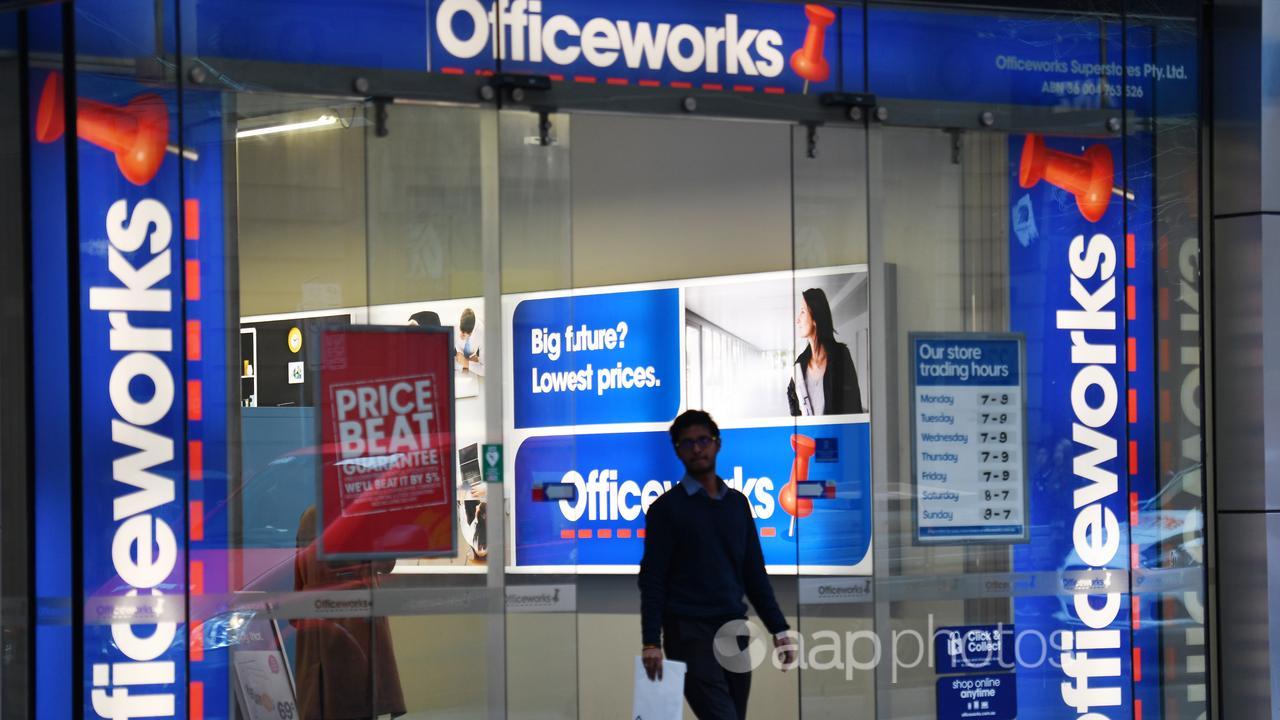 Officeworks store in Sydney