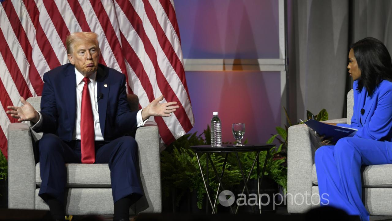 Donald Trump at the NABJ Convention.