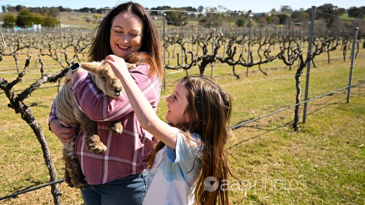 Stephanie Helm and her daughter Grace