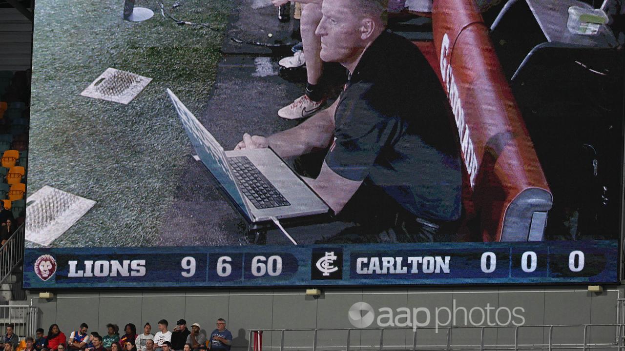 Carlton coach Michael Voss.