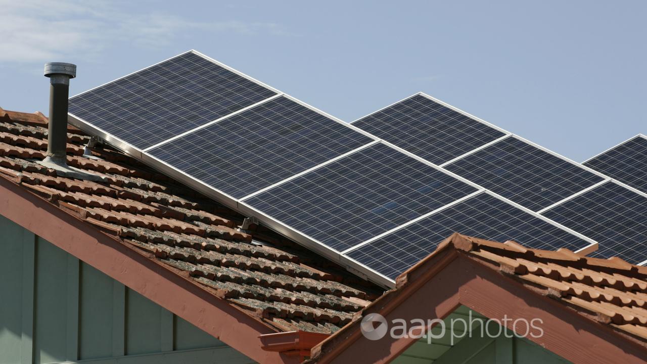 Solar panels in Melbourne.