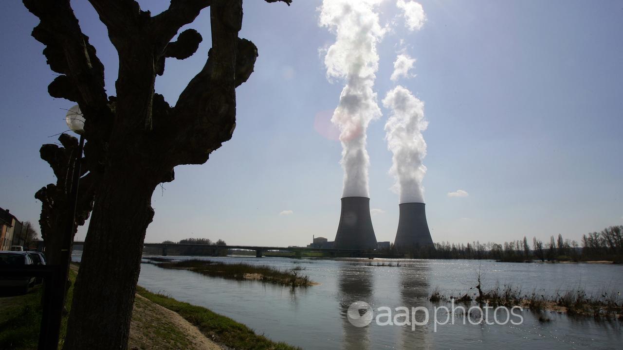 A nuclear power plant in central France.