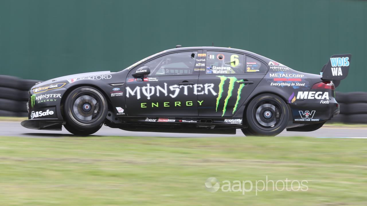 Car with Monster Energy sponsor.