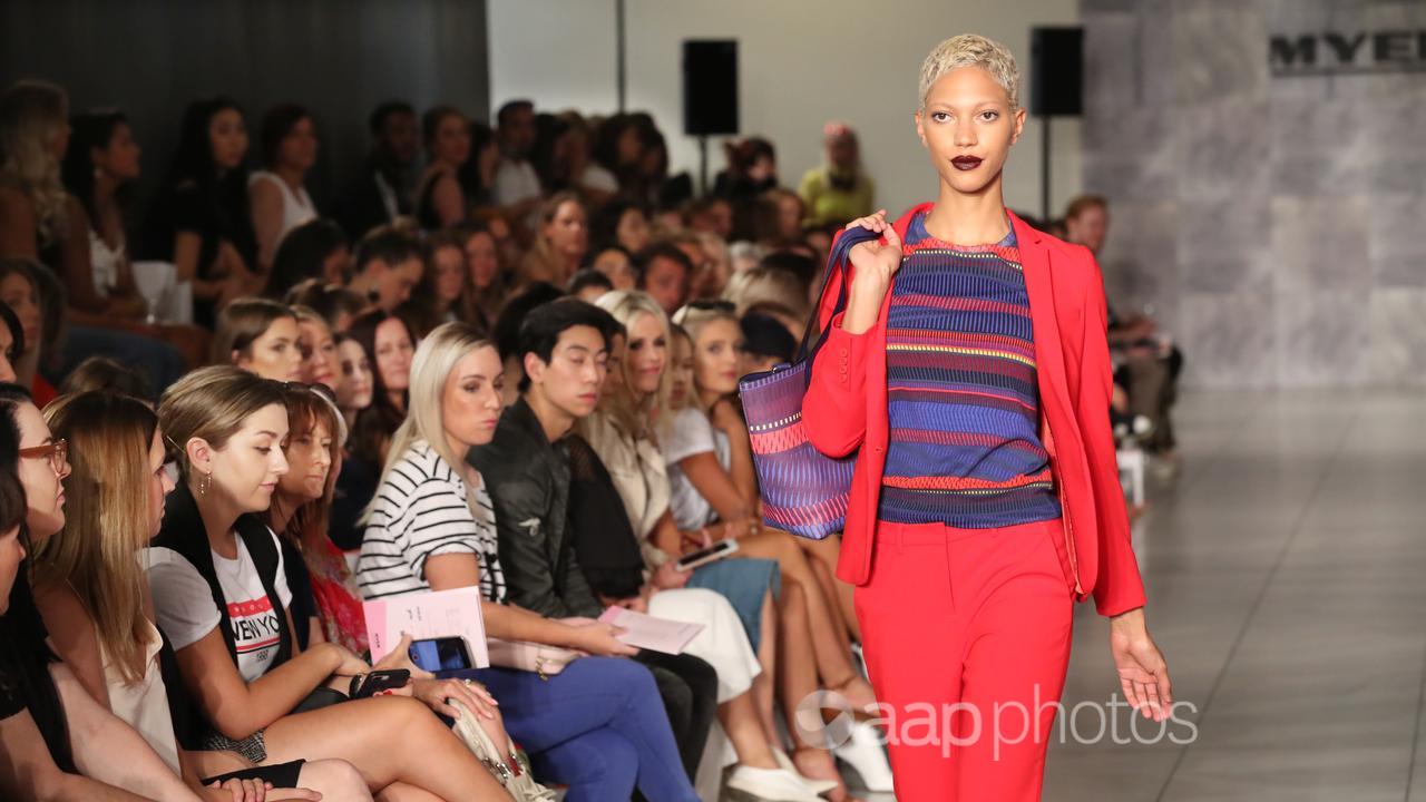 A model wears Marcs on the catwalk(file)