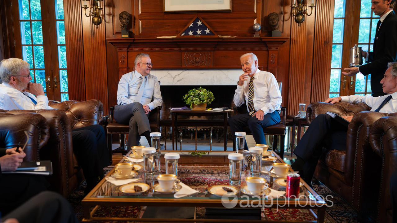 Anthony Albanese and Joe Biden