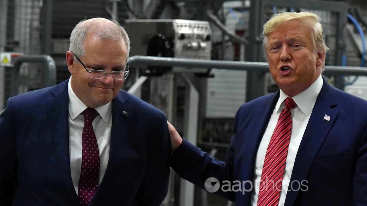 Scott Morrison and Donald Trump