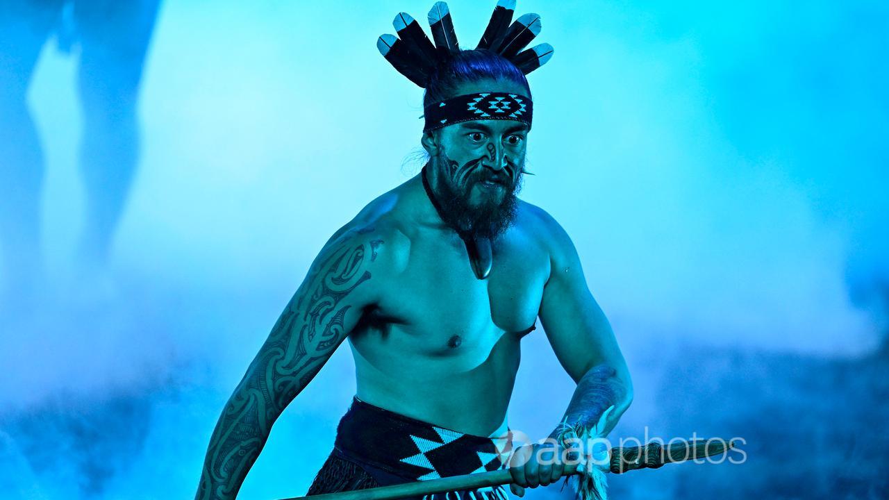 Maori Warrior performs during the
FIFA Women’s World Cup 2023.