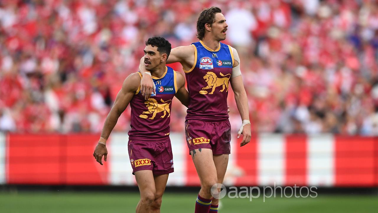 Charlie Cameron and Joe Daniher.