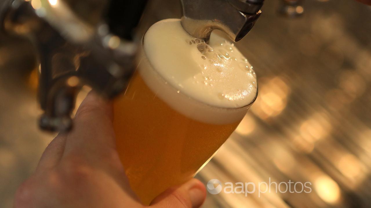 A beer poured at a pub (file image)