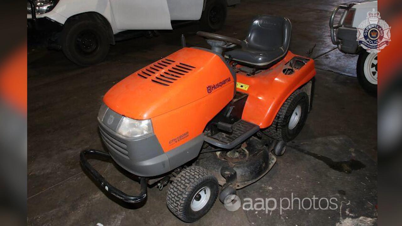 Ride-on lawnmower at the Upper Lockyer property (file image)