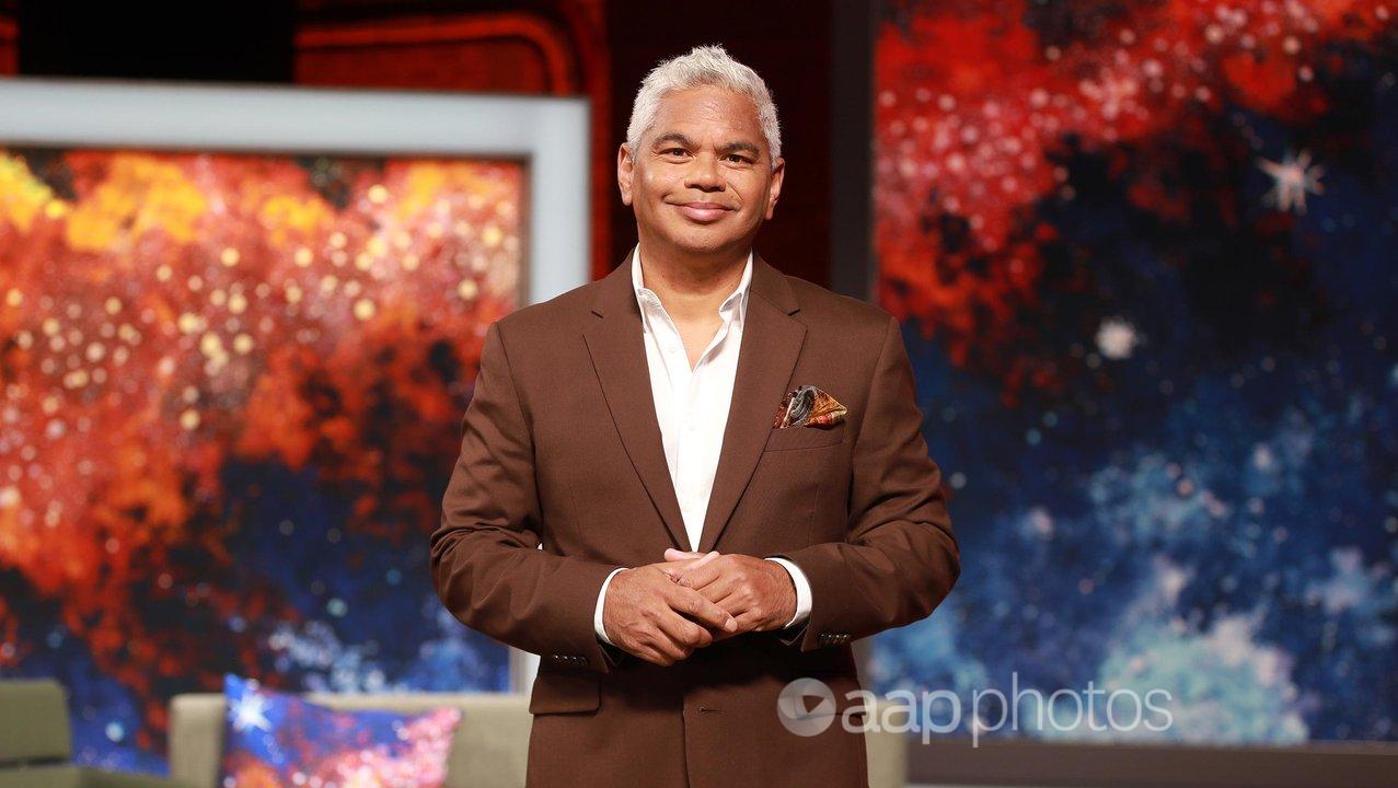 Presenter John Paul Janke on the set of NITV's The Point