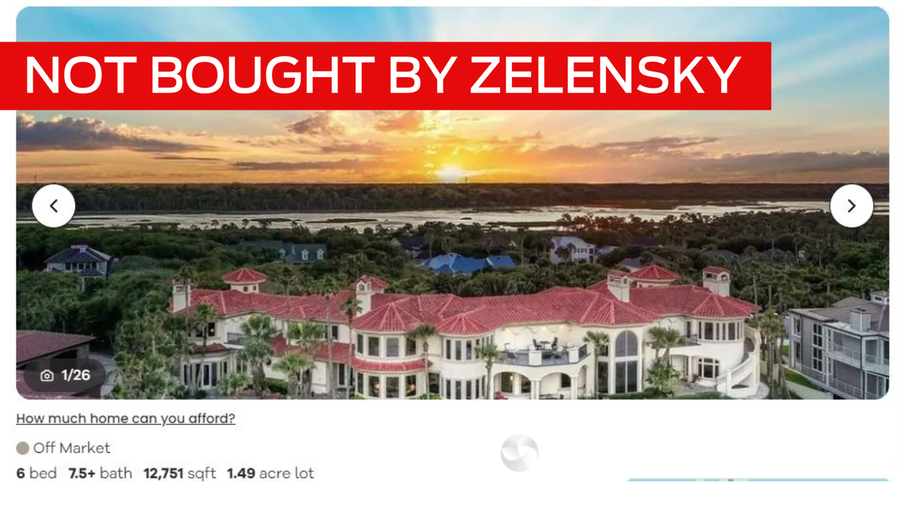 House in Vero Beach that President Zelensky has not bought.