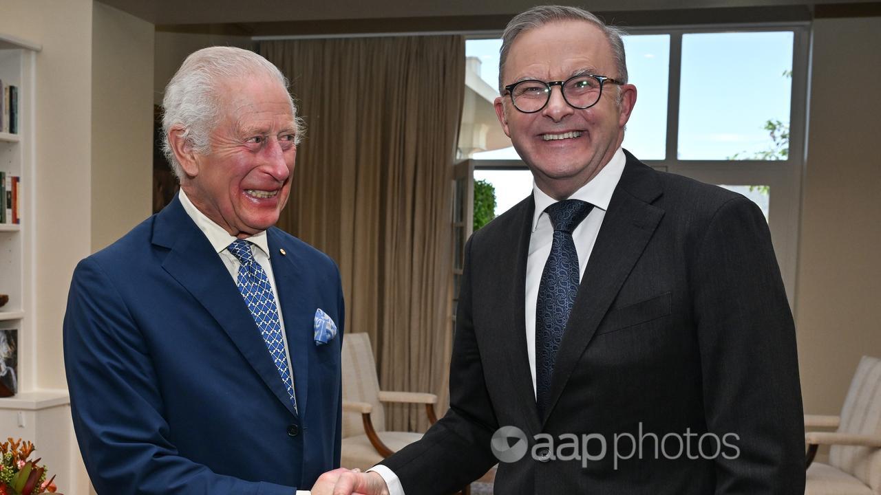 Anthony Albanese hosted King Charles