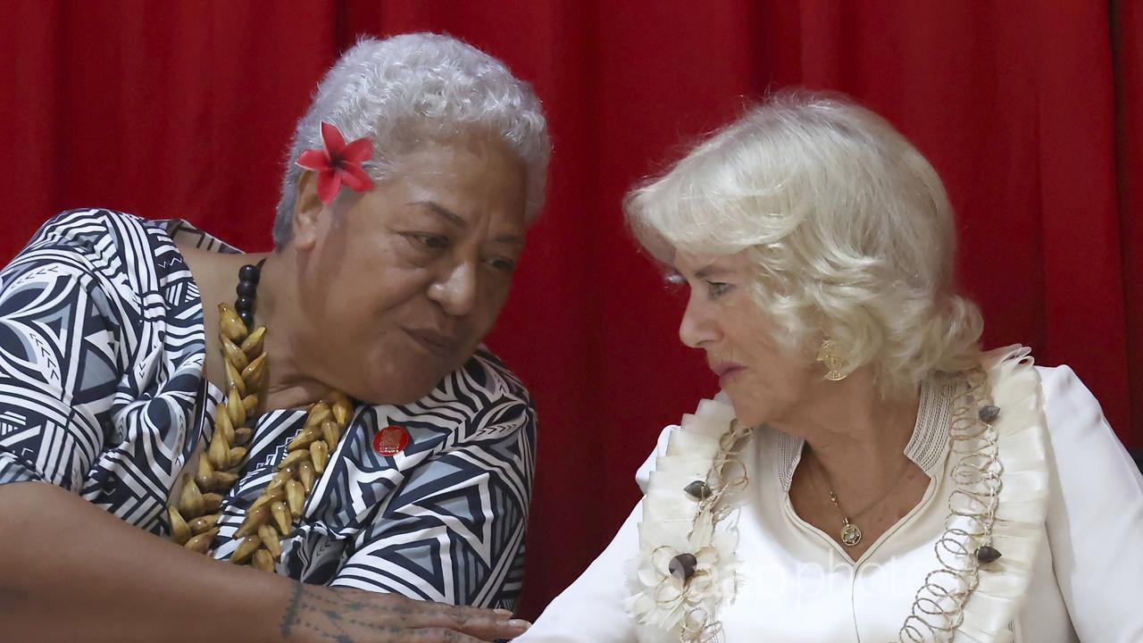 Samoan Prime Minister Fiame Naomi Mataʻafa and Queen Camilla