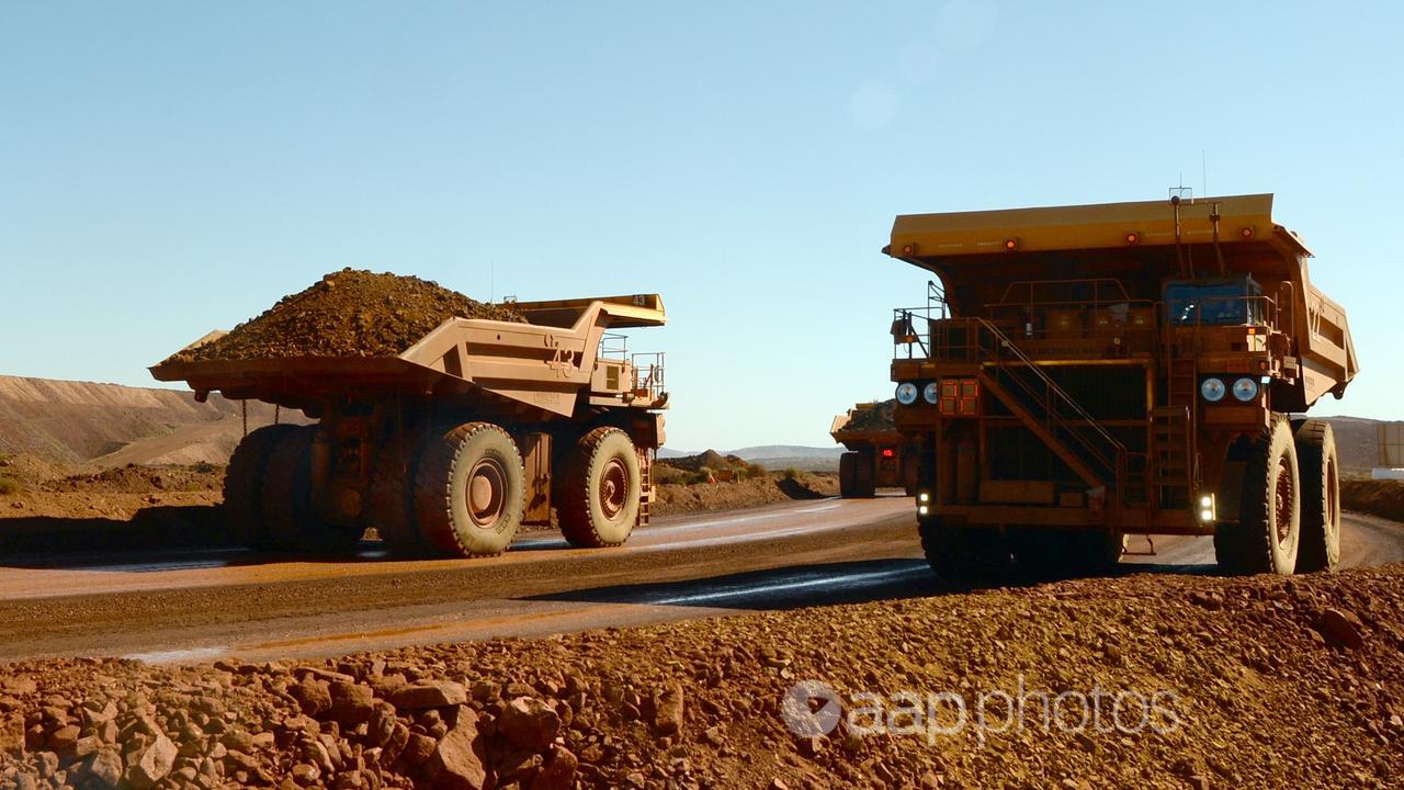 Mining trucks (file image)