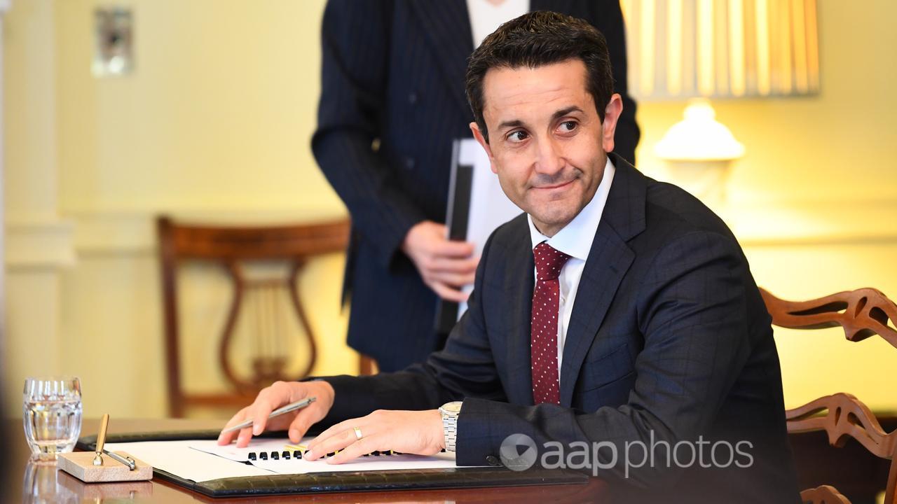 David Crisafulli is sworn in as Queensland premier