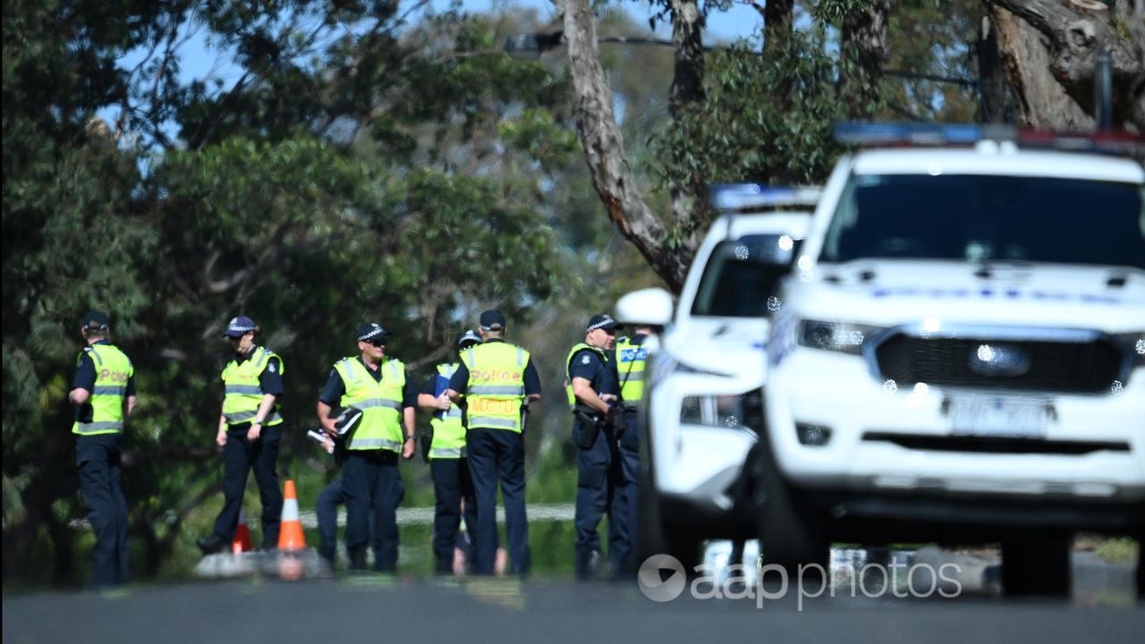 Police at the scene