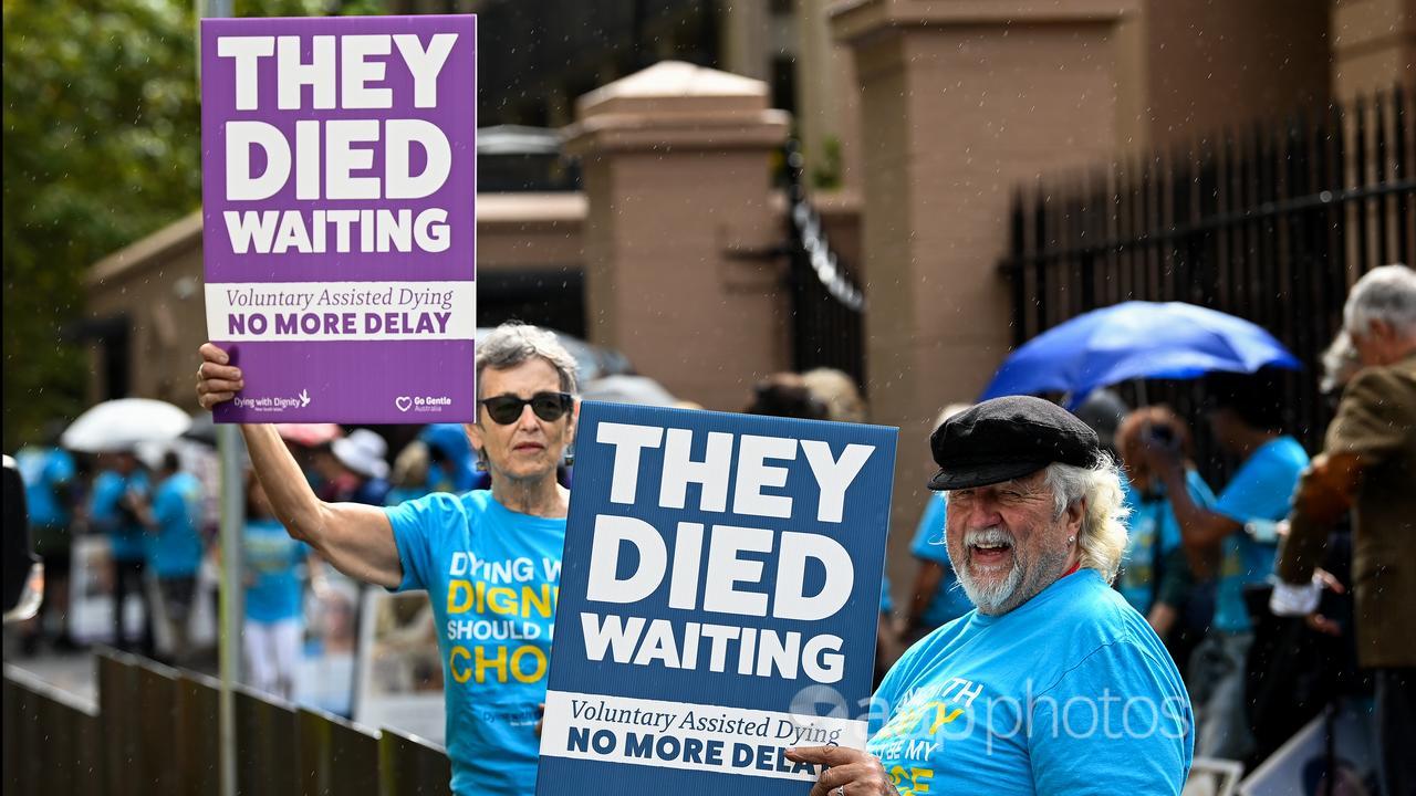 Voluntary assisted dying campaigners