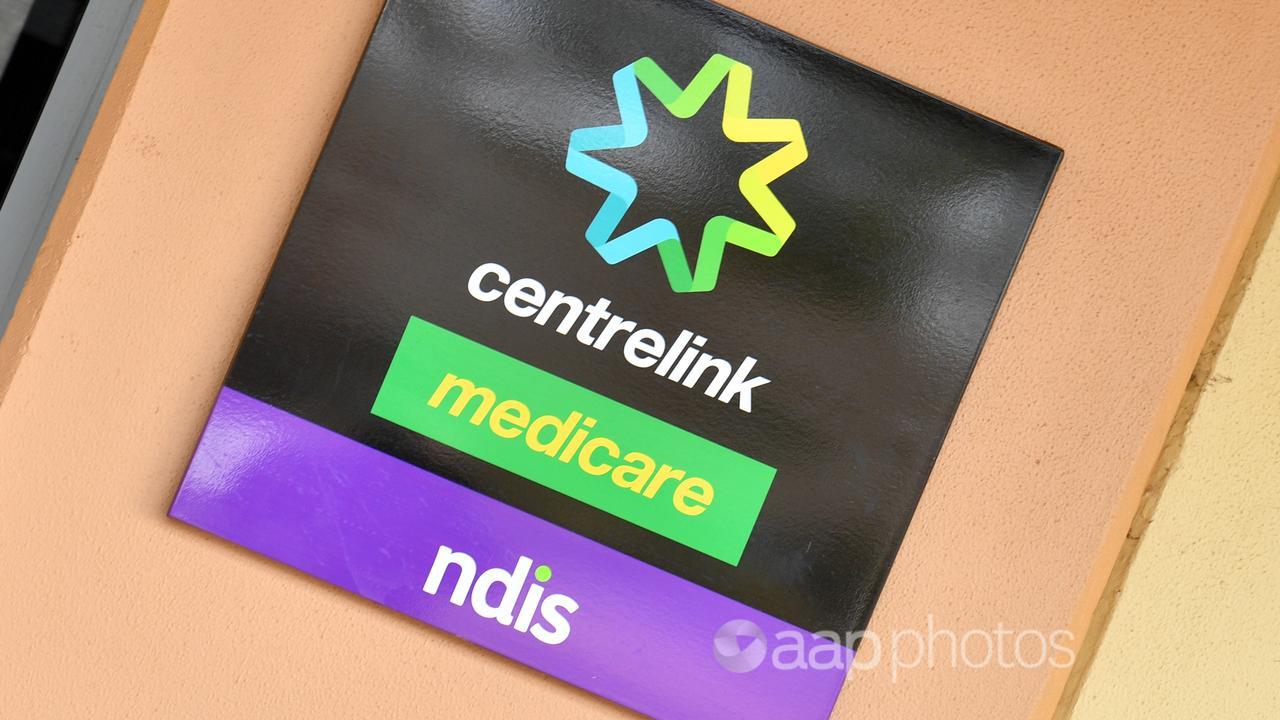 Centrelink signage (file image)