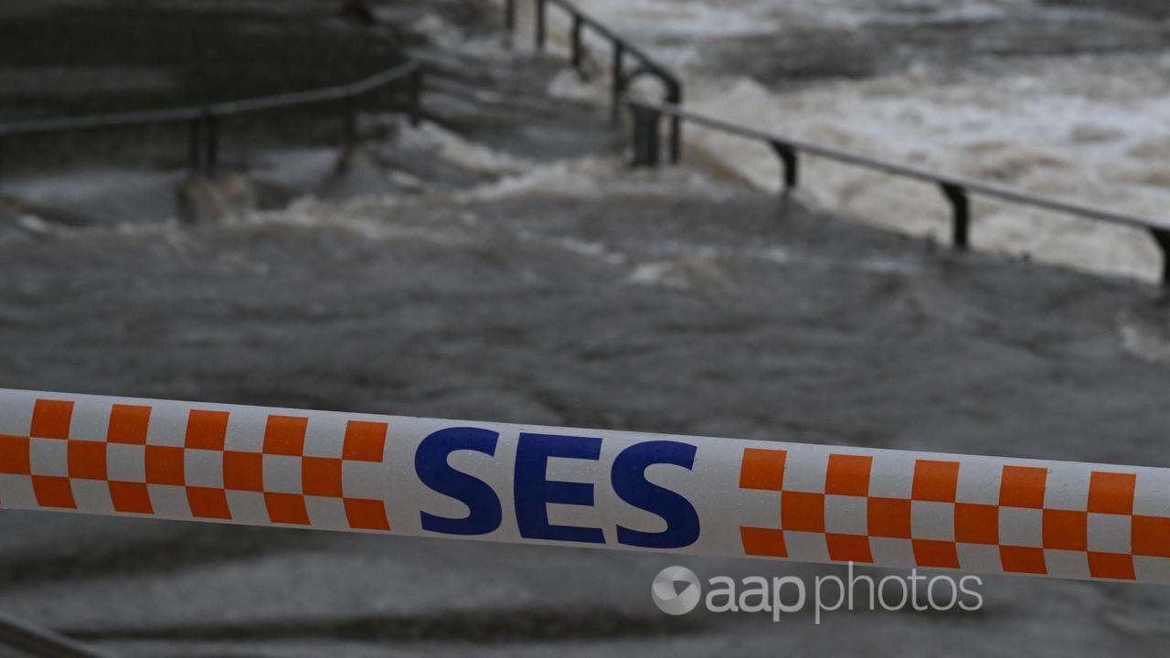 Flash flooding engulfs a ferry wharf (file image)