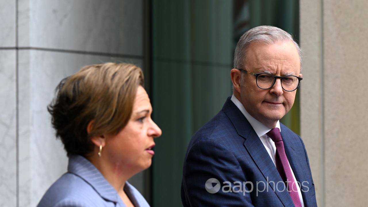 Anthony Albanese and Michelle Rowland