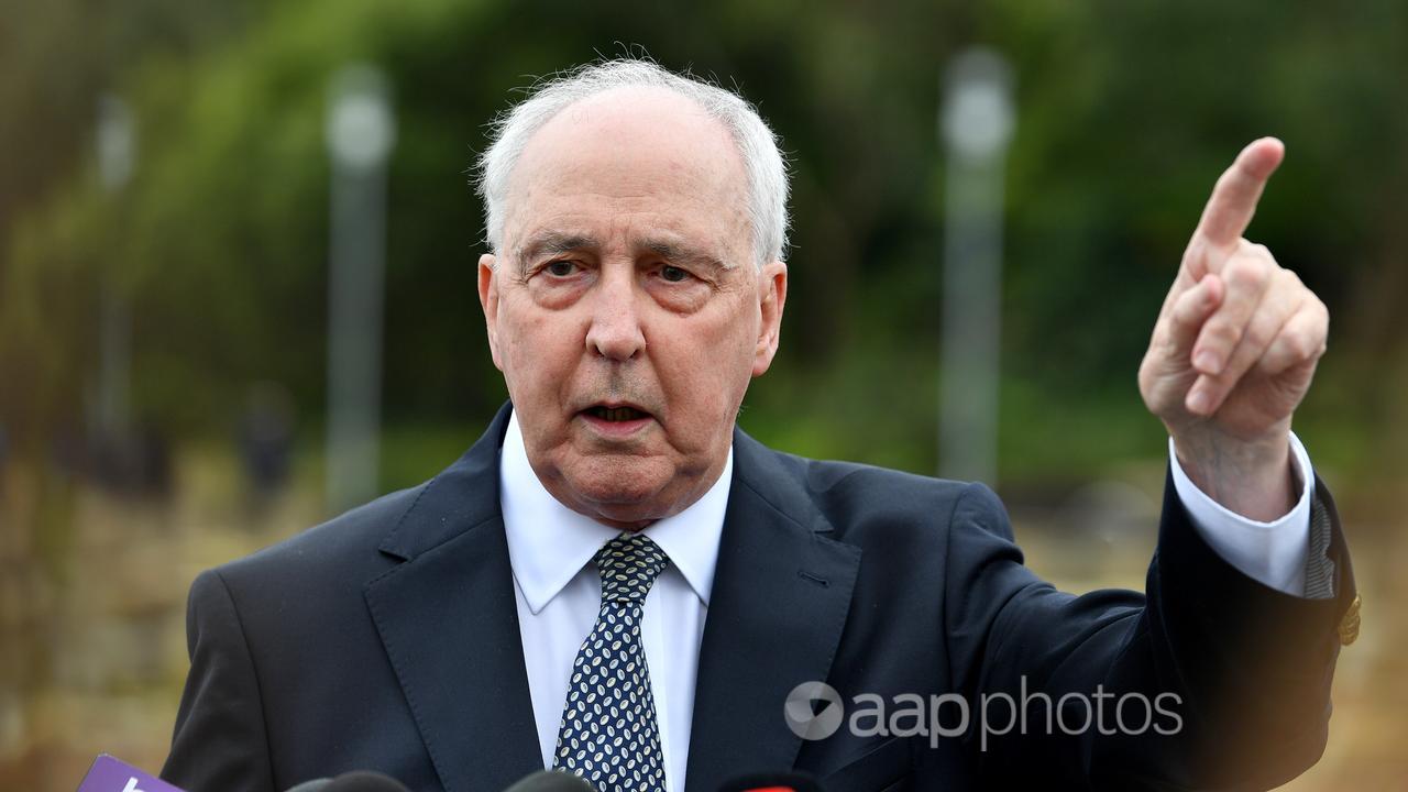 Former prime minister Paul Keating (file image)