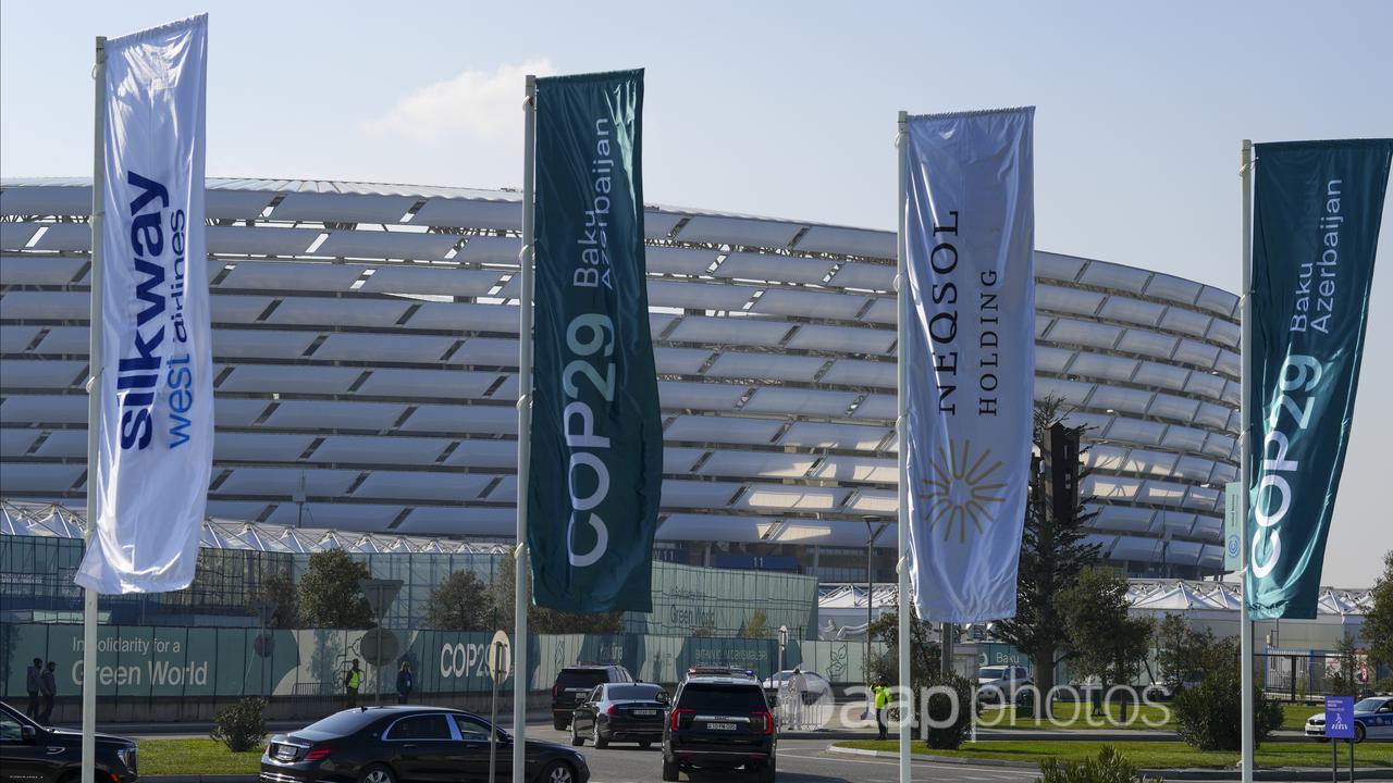 The Baku Olympic Stadium, the venue for the COP29 UN Climate Summit