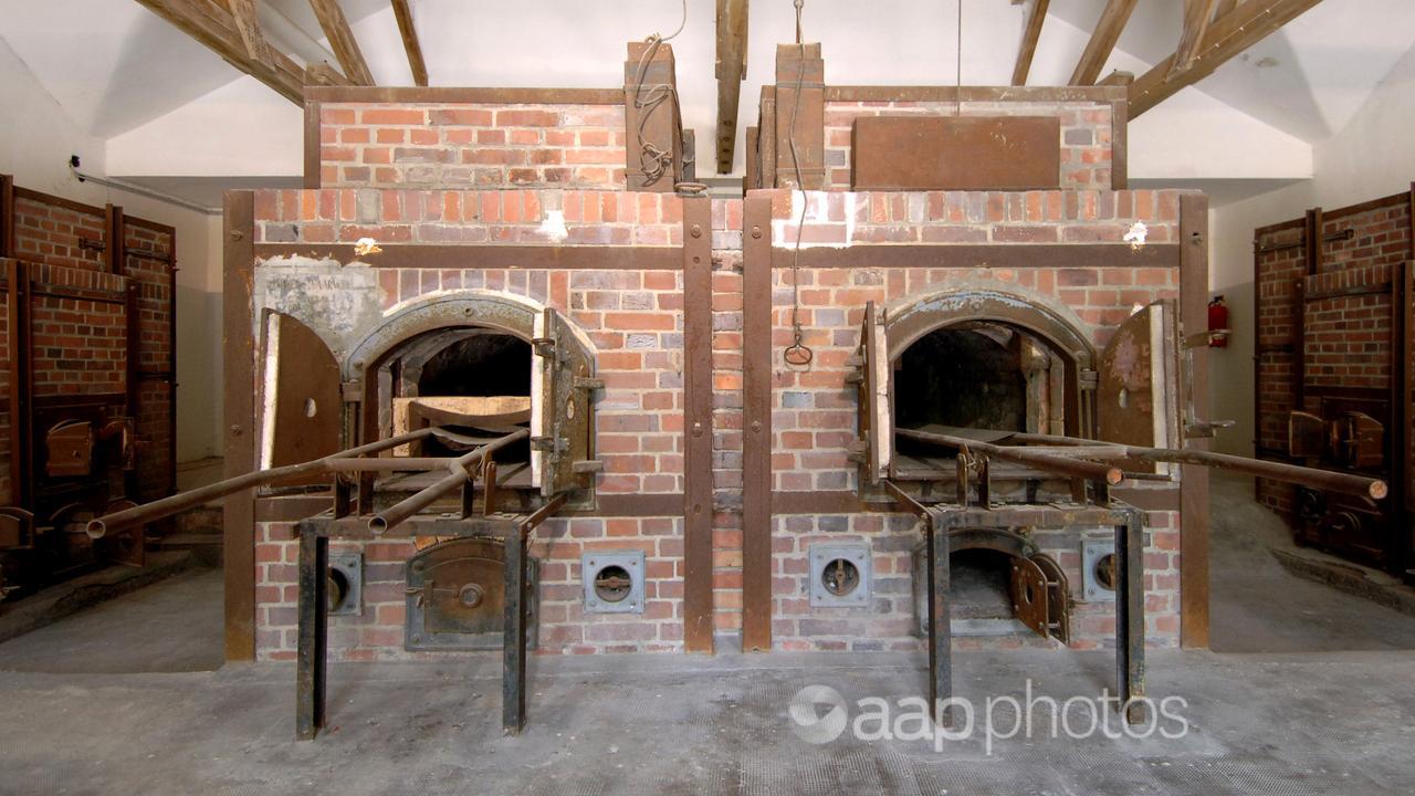 Incinerators at the former Dachau concentration camp outside of Munich