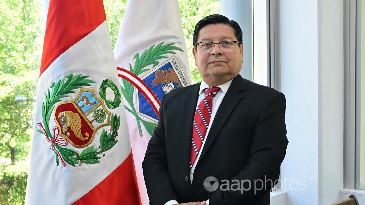 Peru’s Ambassador to Australia Vitaliano Gallardo Valencia.