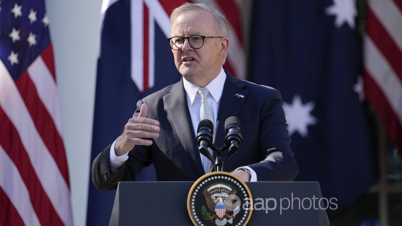 Anthony Albanese at the White House