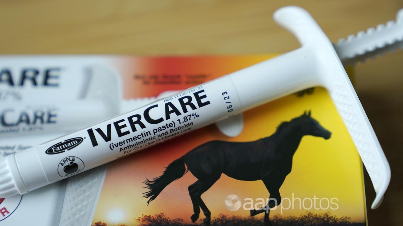 A syringe of ivermectin for horses.