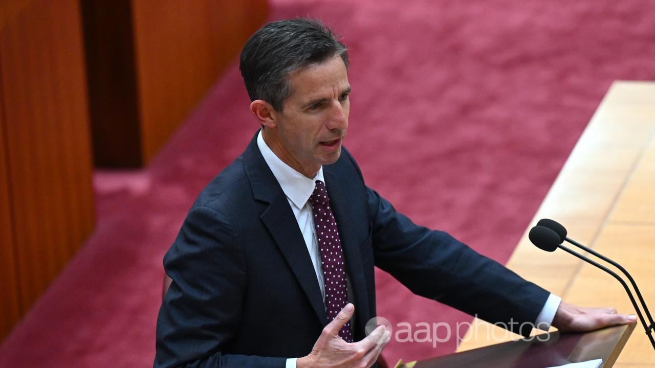 The Leader of the Opposition in the Senate Simon Birmingham