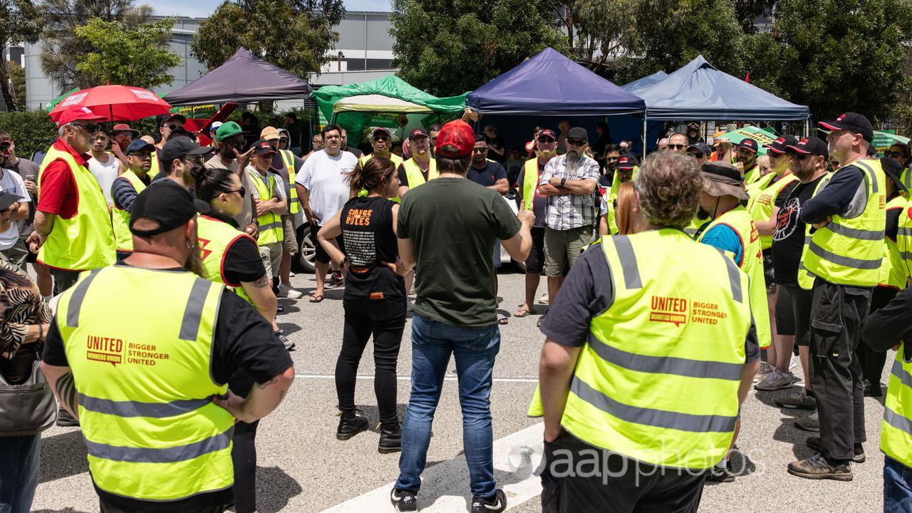 Woolworths worker strike.