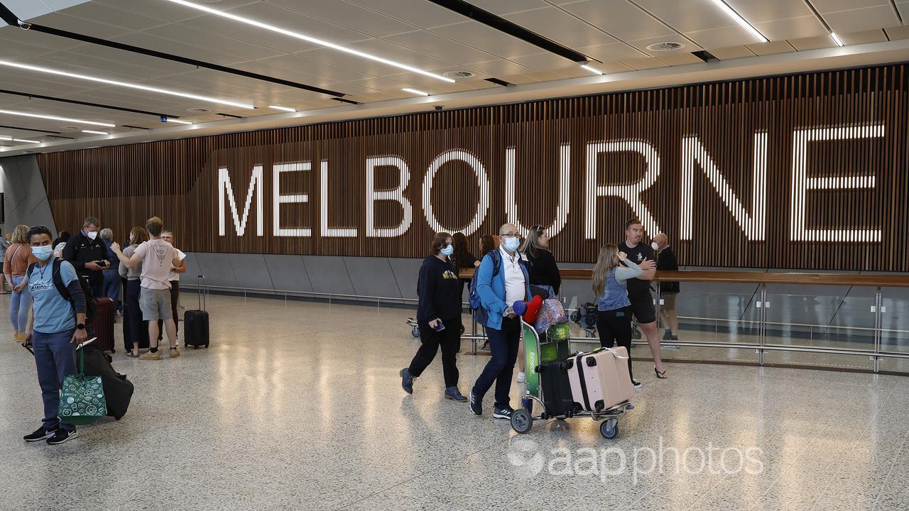 Melbourne airport (file image)