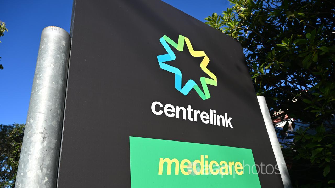 Medicare and Centrelink sign.